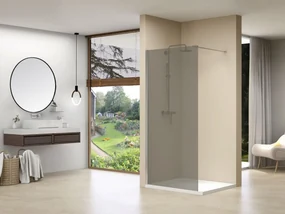 van Rijn ST01 inloopdouche met rookglas 100x200cm chroom