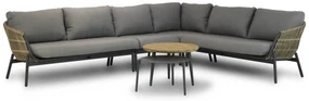 Hoek loungeset 5 personen Aluminium/wicker Taupe  Coco Nathan/Pacific