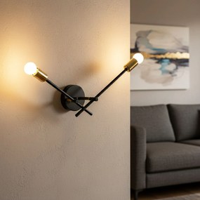 WANDLAMP APP1119-2W Zwart