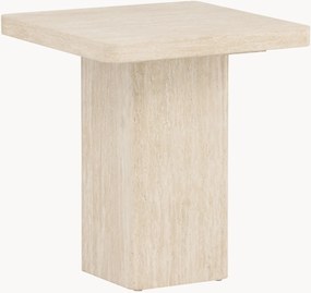 Bijzettafel Qvart met travertijn look
