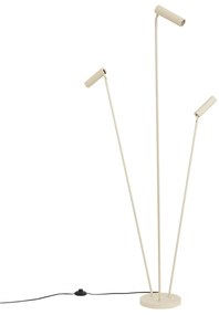Moderne vloerlamp beige 3-lichts GU10 35mm - Thomas