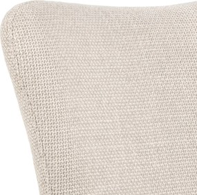 SARETTA Beige (stof Basel 24) - MODERNE GESTOFFEERDE DRAAISTOEL VOOR WOONKAMER/EETAMER/LOFT KANTOOR