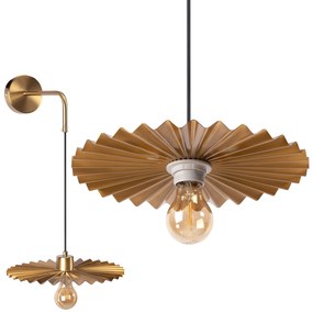 LAMPA ŚCIENNA KINKIET APP1356-1W OLD GOLD 30 cm