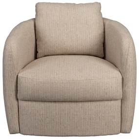 Dutchbone Soho Sand Retro Fauteuil Zandkleur