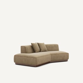 Halve bank links in stonewashed fluweel, JACOPO