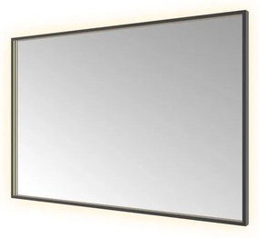 Hotbath &MORE Spiegel directe en indirecte LED color changing spiegelverwarming dimbaar met afstandsbediening Geborsteld koper PVD SQU128MBP