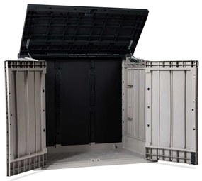 Toomax Stora way opbergbox plus XL 1270 liter - taupe donker grijs