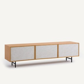 TV-meubel van eikenfineer en stof Pletenice