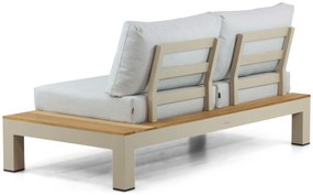Loungeset 5 personen Aluminium/Teak Taupe Lifestyle Garden Furniture Vittoria
