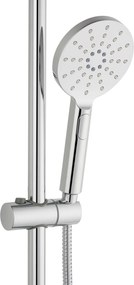 Ben glijstangset 68cm met 3 straalsoorten chroom