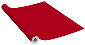 vidaXL Meubelfolie zelfklevend 500x90 cm PVC rood