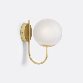 Wandlamp in opaline glas, Moricio