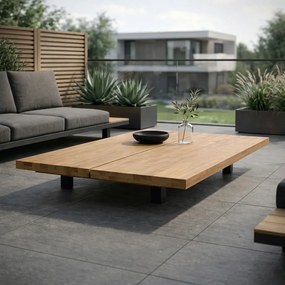 4 Seasons Outdoor Metropolitan salontafel SALE Loungetafel   houtkleur weerbestendig
