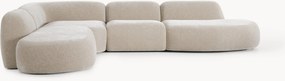XL modulaire hoekbank Wolke met chaise longue