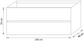 Zaro Valencia Solid Surface badmeubel 100cm mat antraciet 1 kraangat spoelbak midden