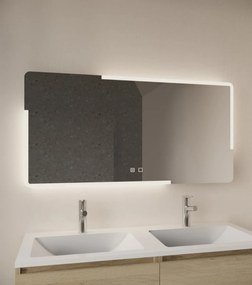 Gliss Design Melite spiegel met LED-verlichting met verwarming 140x70cm