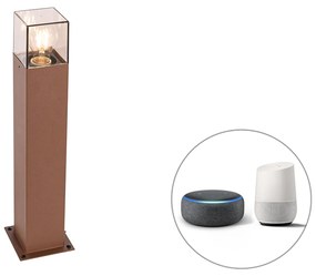 Smart staande buitenlamp roestbruin 50 cm incl. Wifi P45 - Denmark