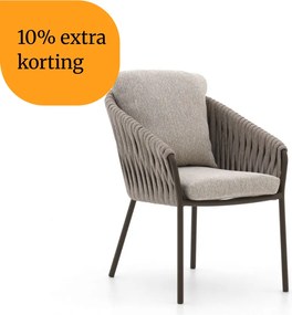 + 10% kassakorting | Dining tuinstoel | SUNS Nappa | Rope (touw) | Taupe | Kees Smit Tuinmeubelen