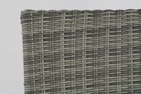 Tuinset Ronde Tuintafel 4 personen 125 cm Wicker Grijs  Lifestyle Garden Furniture Upton/Ancona