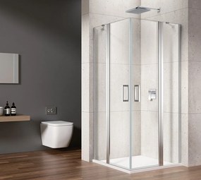 Gelco Loro douchecabine met draaideuren 80x100cm chroom