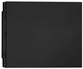 Polysan Plain bad zijpaneel mat zwart 75x59cm