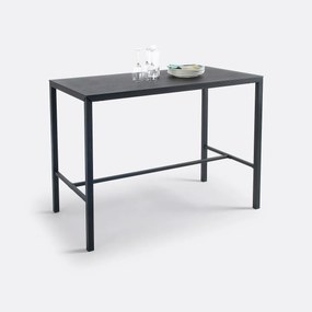 Hoge eettafel in geperforeerd staal metaal, Choe