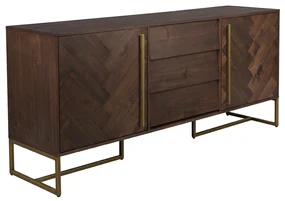 Dutchbone Class Dressoir Visgraat En Messing - 180x45x80cm.