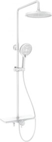 Mexen Frost opbouw douche set met regendouche en kraan, wit - 78111-20