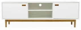 Tenzo Svea Scandinavisch Tv-meubel Wit Met Eiken - 170x44x57cm.