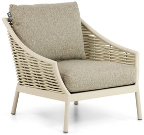 Stoel en Bank Loungeset 5 personen Aluminium/Wicker Taupe  Apple Bee Milou