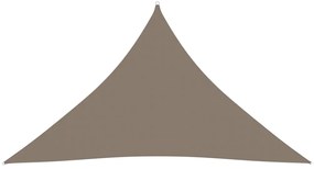 vidaXL Zonnescherm driehoekig 5x5x6 m oxford stof taupe