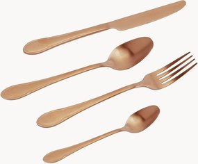 Mat geborstelde bestekset Cucina, handgemaakt, 4 personen, 16-delig