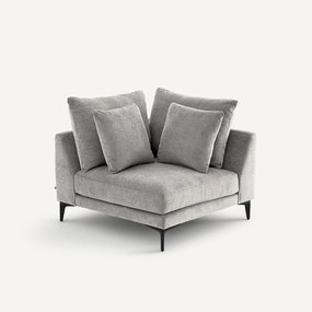 Hoekbank in polyestermix, MODERNISTE, ontwerp Emmanuel Gallina