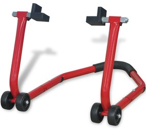 vidaXL Motorfiets achterwiel paddock standaard rood