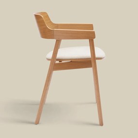 Plywood Eetkamerstoel Met Armleuningen