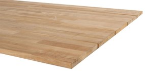 4 Seasons Outdoor Minerva tafel latte met teak blad 220 x 95 cm SALE Tuintafel   beige weerbestendig