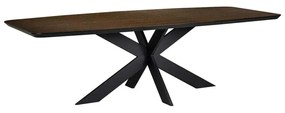 Richmond Interiors Bonvoy Eettafel Deens Ovaal Met Schuine Rand Bruin 235 Cm - 235 X 100cm.