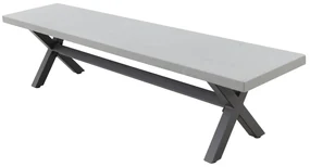 Verona betonlook tuinbank - 190 cm. - Antraciet