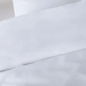 Bedset in recycled microvezel, vierkante kussensloop