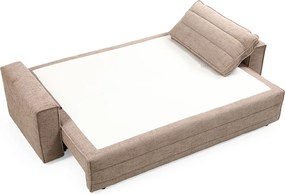 Bruine Slaapbank Met Strepen Stiksel