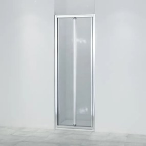 Saniclass Fold Vouwdeur - 70x190cm - 6mm veiligheidsglas - alu profiel - anti kalk - chroom SW8414