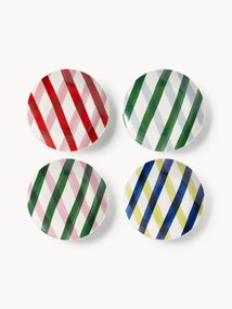 Ontbijtborden Bliss met kerstmotief, 4-delig