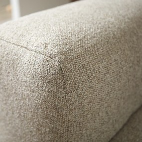 Beige Bank Met Decoratieve Strepen Hoek Rechts