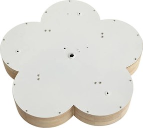 Kinder plafondlamp hout met wit - Lucille