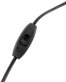 Art Deco tafellamp brons met zwart zonder kap - Areka