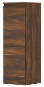 INK Badkamerkast - 35x37x106cm - 1 deur - links en rechtsdraaiend - greeploos - houten keerlijst - MFC Noten 1257417