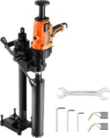 VEVOR Kernboormachine Diamantkernboormachine 2-18 cm Boordiameter, Handbediende diamantkernboormachine met statief en kernboor, 2600 W betonkernboormachine Natte en droge toepassing, voor beton
