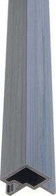 Buitenpanel Hoeklat Steengrijs 290CM | Gevel | Tuin