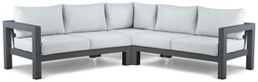 Hoek loungeset 5 personen Aluminium Grijs  Lifestyle Garden Furniture Luca