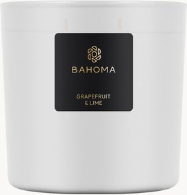 Handgemaakte 3-lonts geurkaars Grapefruit & Lime (grapefruit, limoen, jasmijn & patchouli)